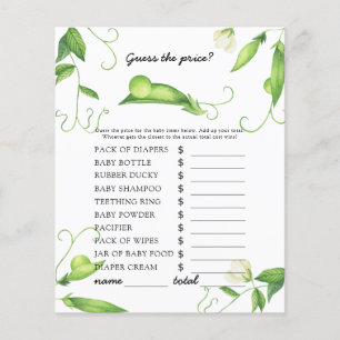 Papier Petit pois - Devinez le prix ! Jeu
