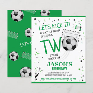 Papier Petit Rookie Invitation pour un 2ème Anniversaire
