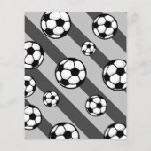 Papier Petit Striker budget de football Anniversaire Invi (Dos)