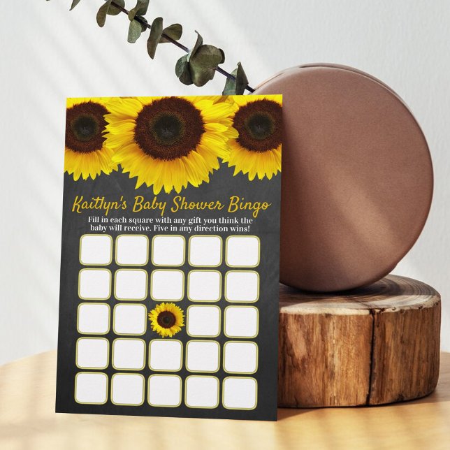 Papier Petit Tournesol En Chemin ! Bingo baby shower (Créateur téléchargé)