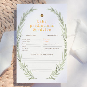 Papier Petite Abeille   Prédictions et Conseils pour Bébé