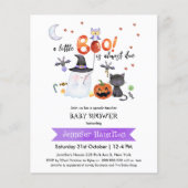 Papier Petite Boo Halloween Baby shower Budget Invitation (Devant)
