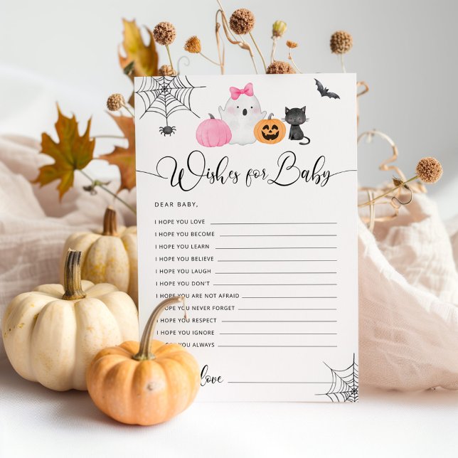 Papier Petite Boo Halloween baby showers souhaits pour bé (Créateur téléchargé)