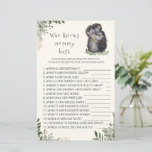 Papier Petite Chérie Qui connaît le mieux maman jeu de ba (Debout devant)