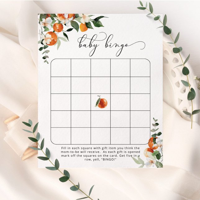 Papier Petite cutie baby shower jeu de bingo (Créateur téléchargé)