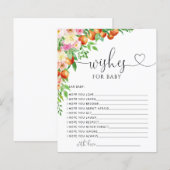 Papier Petite Cutie baby shower souhaits pour bébé (Devant / Derrière)