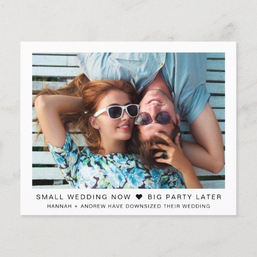 Papier Petite fête de mariage plus tard Photo (Devant)