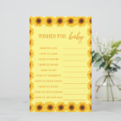 Papier Petite Fleur de tournesol Fille premier anniversai (Debout devant)