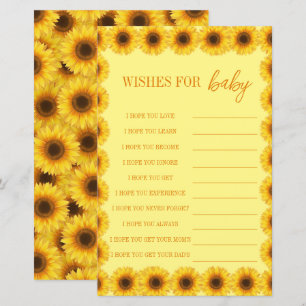 Papier Petite Fleur de tournesol Fille premier anniversai