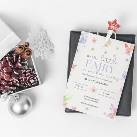 Papier Petite fleur fée budget baby shower inventer