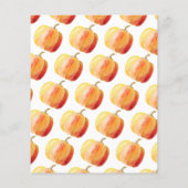 Papier Petite invitation budgétaire Citrouille Baby showe (Dos)