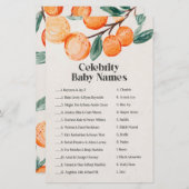 Papier petite mignonne baby shower célébrité bébé jeu de  (Devant / Derrière)