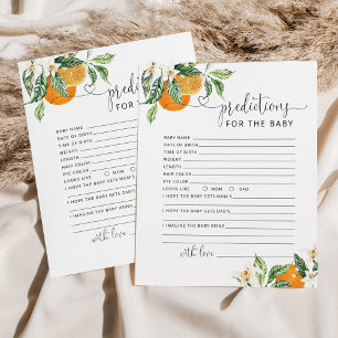Papier Petite mignonne Prédictions pour le bébé