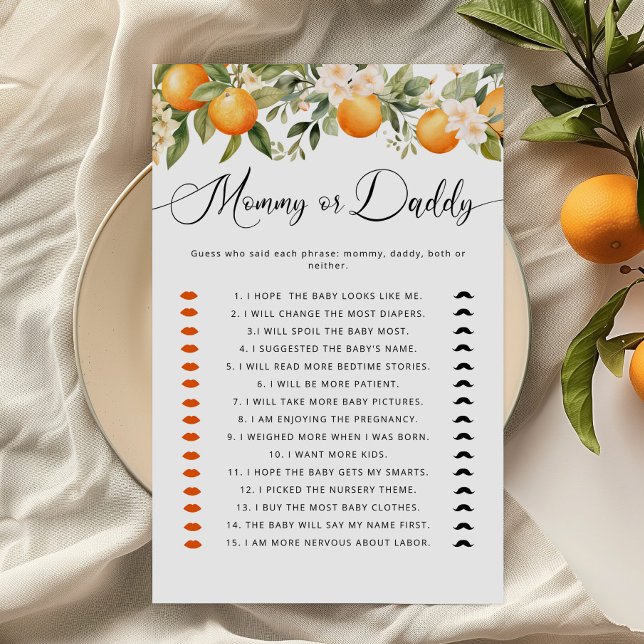 Papier Petite mignonne Qui dit ça maman ou papa jeu (Créateur téléchargé)