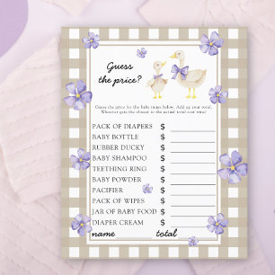 Papier Petite oie - Devinez le prix ! Jeu