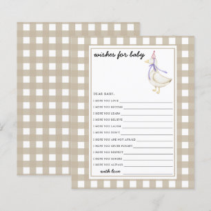 Papier Petite oie Voeux pour bébé