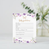 Papier Petite papillon pourpre or bébé prédictions bébé p (Debout devant)