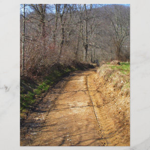 Papier Petite route de campagne