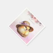 Papier Petite serviette en ruban rose Chick (Coin)