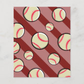 Papier Petite Slugger Baseball Budget Anniversaire Invita (Dos)