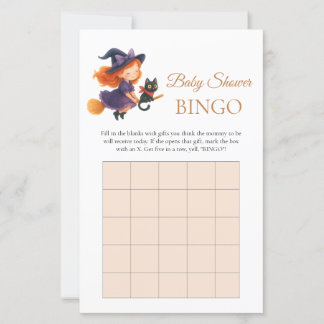 Papier Petite sorcière fille Baby shower cadeau Bingo Jeu