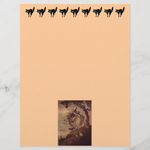 Papier Petite Sorcière Halloween