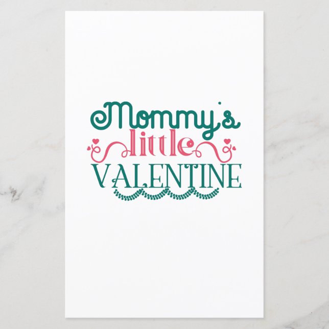 Papier Petite Valentine de maman Cadeau Couple (Devant)