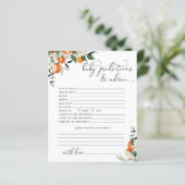 Papier Petites prédictions et conseils pour bébé mignon (Debout devant)