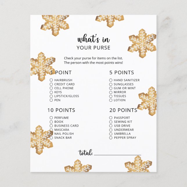 Papier Petits biscuits dans votre jeu de baby shower à sa (Devant)