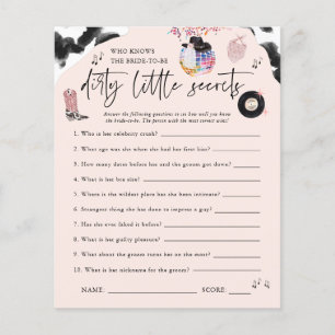 Papier Petits Secrets   Disco Cowgirl Bachelorette
