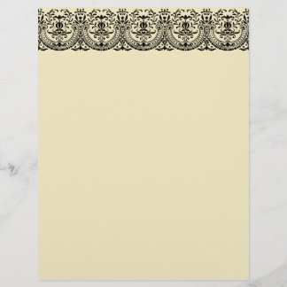 Papier Pétoncles noirs et blancs -Haut