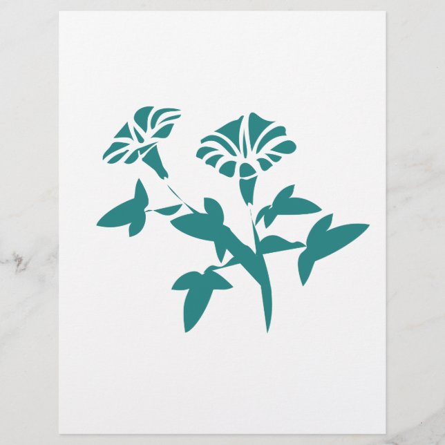 Papier Petunia Flower (Devant)