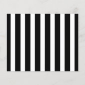 Papier Photo à bandes noires et blanches modernes Enregis (Dos)