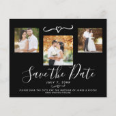 Papier Photo à bandes noires et blanches modernes Enregis (Devant)