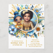 Papier Photo Anniversaire Little Black Fairy African Prin (Devant)