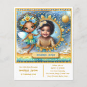 Papier Photo Anniversaire Little Black Fairy African Prin (Devant)