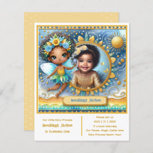 Papier Photo Anniversaire Little Black Fairy African Prin