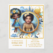 Papier Photo Anniversaire Little Black Fairy African Prin (Devant)