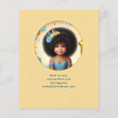 Papier Photo Anniversaire Little Black Fairy African Prin (Dos)