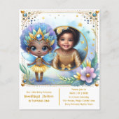 Papier Photo Anniversaire Little Black Fairy African Prin (Devant)