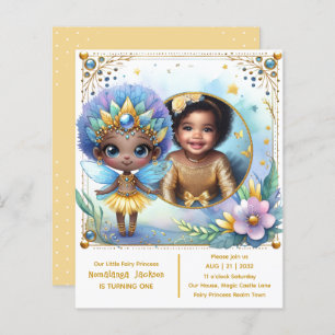 Papier Photo Anniversaire Little Black Fairy African Prin
