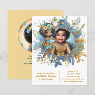 Papier Photo Anniversaire Little Black Fairy African Prin