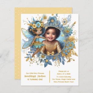 Papier Photo Anniversaire Little Black Fairy African Prin