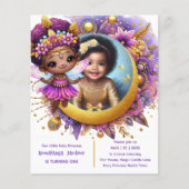 Papier Photo Anniversaire Little Black Fairy African Purp (Devant)