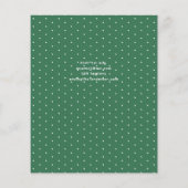 Papier Photo Anniversaire Little Black Fairy Green Gold (Dos)