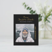 Papier Photo Budget 60e anniversaire Invitation Black Gol (Debout devant)