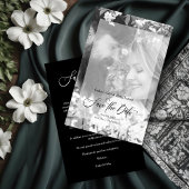 Papier Photo Budget Black White Minimalist Vellum Effect