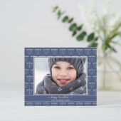 Papier Photo Budget Blue White Menorah Hanoukka (Debout devant)