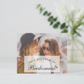 Papier Photo Budget Bridesmaid Proposition (Debout devant)