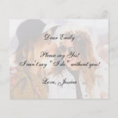 Papier Photo Budget Bridesmaid Proposition (Dos)